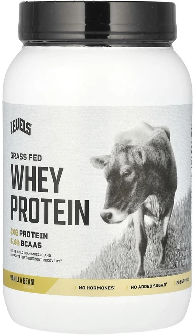 몸관리하세요 겨울입니다 Levels 목초 사육 유청 단백질 분말 바닐라빈 907g(2lb) 특별관리진행, Levels목초사육유청단백질분말바닐라빈907g2lb, 1개, 907g - 쿠팡