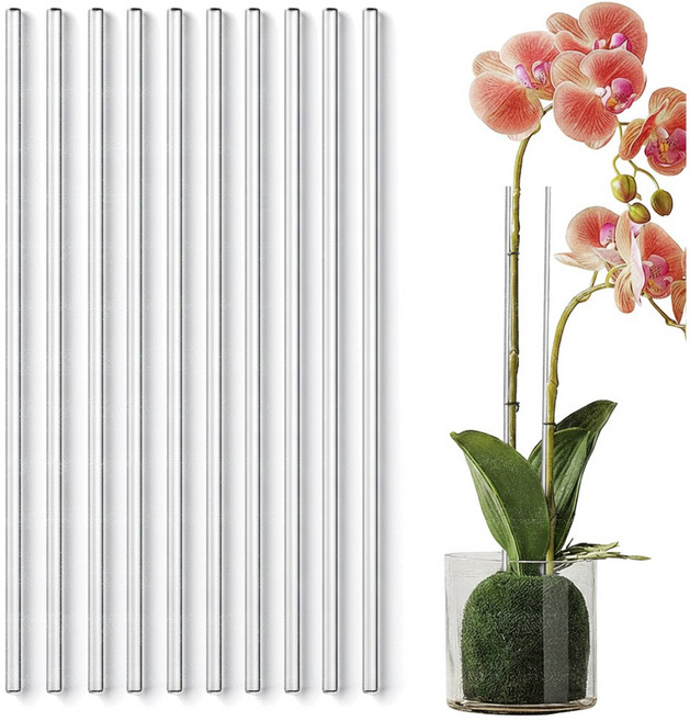 파파가든 투명 식물지지대 (막대형), 10개