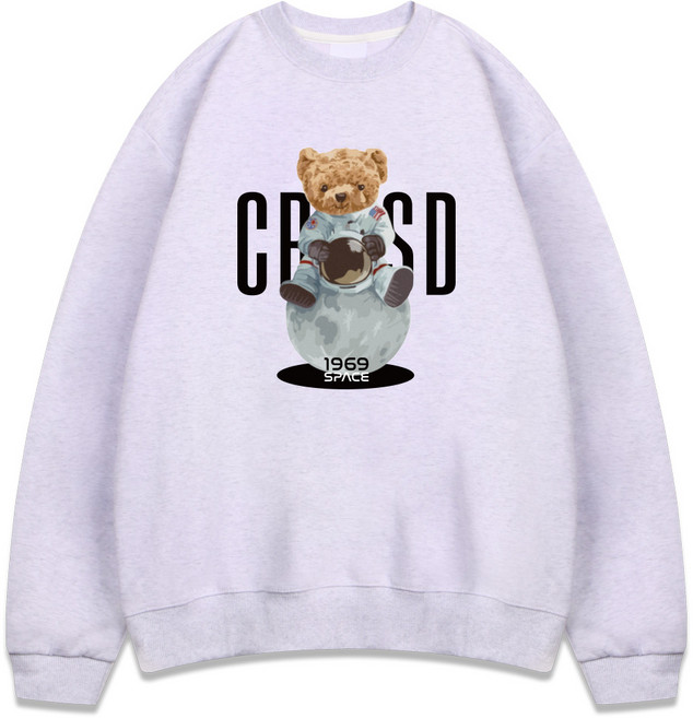 서프런던 문더베어 오버핏 빅사이즈 기모 맨투맨 ZAMD_0012