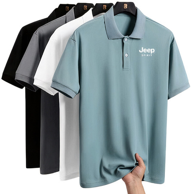 지프스피릿 아이스 실크 반팔 카라 티셔츠 여름 티셔츠 냉감셔츠 JP8905