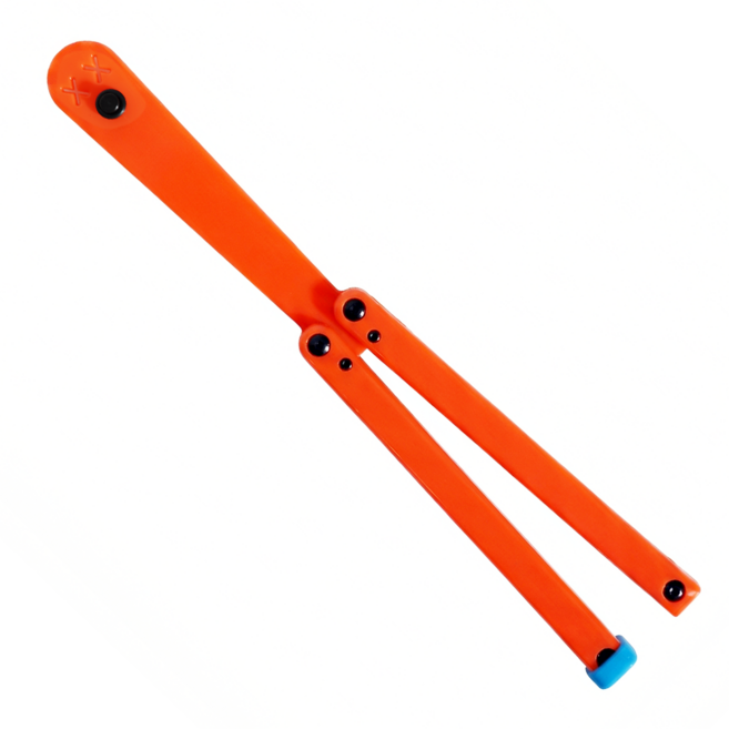 타이거피스트 더블엑스 오리지널 발리송 버터플라이나이프 나비칼, 1개, 3.오렌지