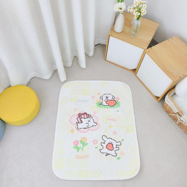 寵物墊子 四季通用 寵物地墊 貓咪窩墊 防潮隔溼, 蝴蝶小狗, 1個