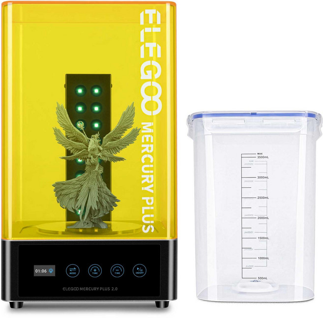 ELEGOO Mercury Plus 2.0 2 in 1 Mars Photon S Photon Mono LCDDLPSLA 3D UV 세정 경화기, Mercury Plus V2.0-S, 1개