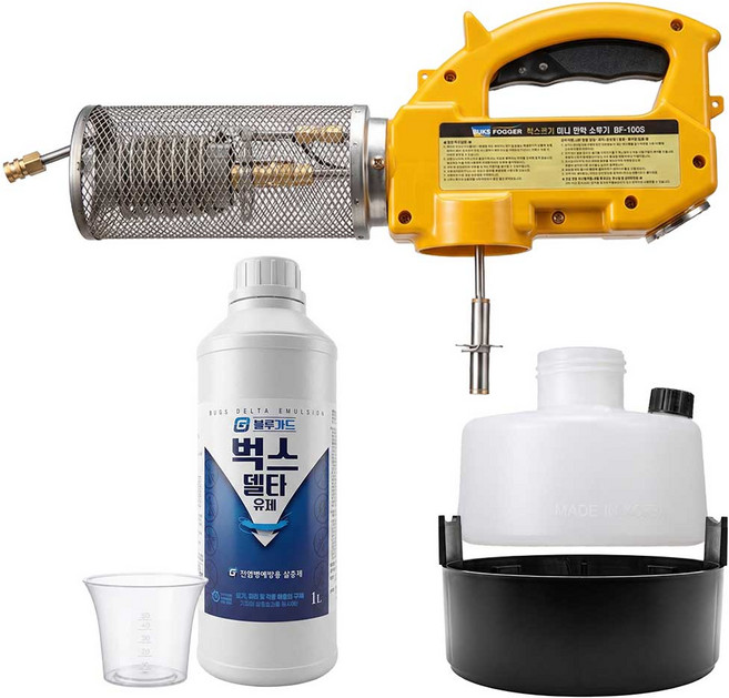 블루가드 연무기 연막 소독기 가정용 방역소독기, 연막기 본품+계량컵+벅스델타유제1L, 1개