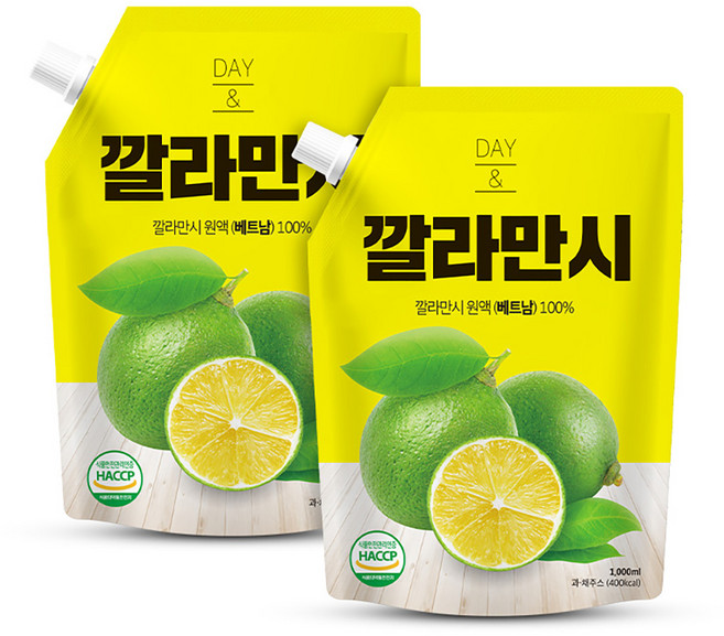 데이앤 깔라만시 원액, 1L, 2개