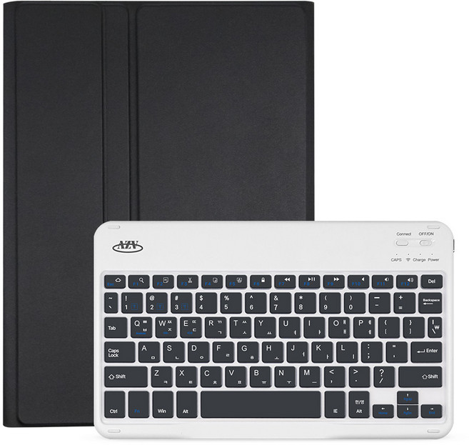 아이패드 A18 12세대 A16 11세대 10세대 10.9 공용 애플펜슬 수납 호환 콤비 블루투스 키보드 케이스, 블랙, 1개