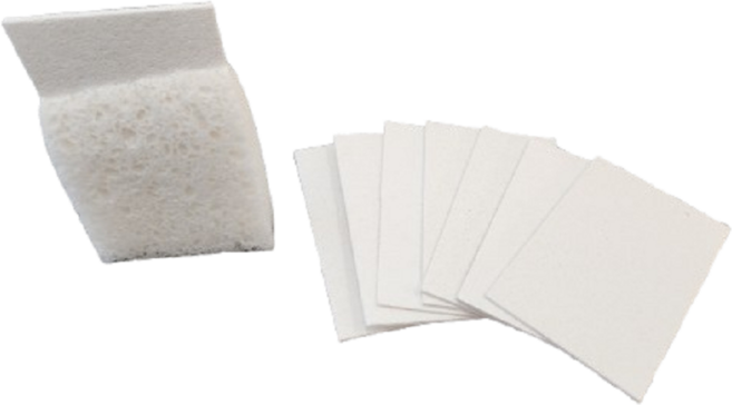 압축 셀룰로오스 수세미 흰색상, 3세트, 8개