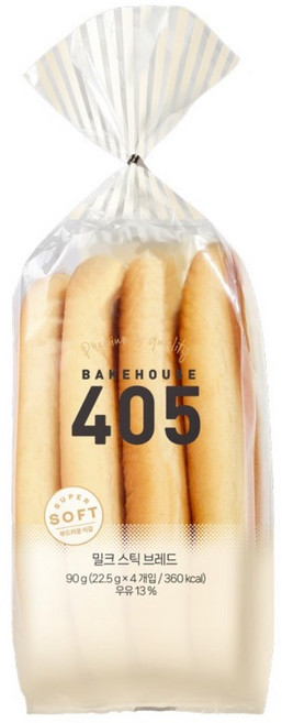 405 밀크스틱브레드, 2개, 90g