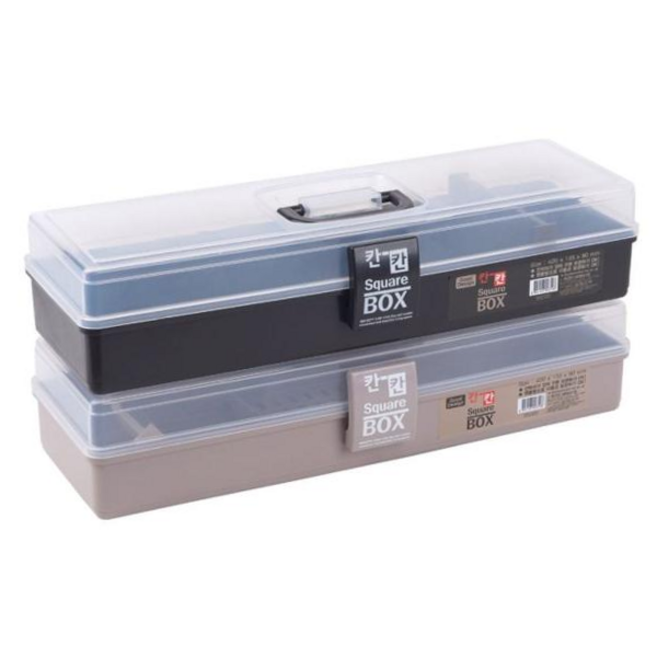 핸디 칸칸 스퀘어 박스 - 대 (색상랜덤), 1개