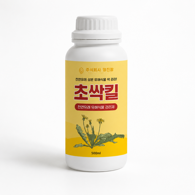 7위 - 영진팜 초싹킬 식물 관리제 잡초 작물 고농도 사용시 고사 농약 제초제 아님, 500ml, 1개