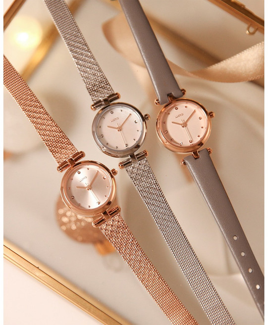 로이드 커팅 쥬얼 로즈골드 메쉬시계 LL2G20C01IGG