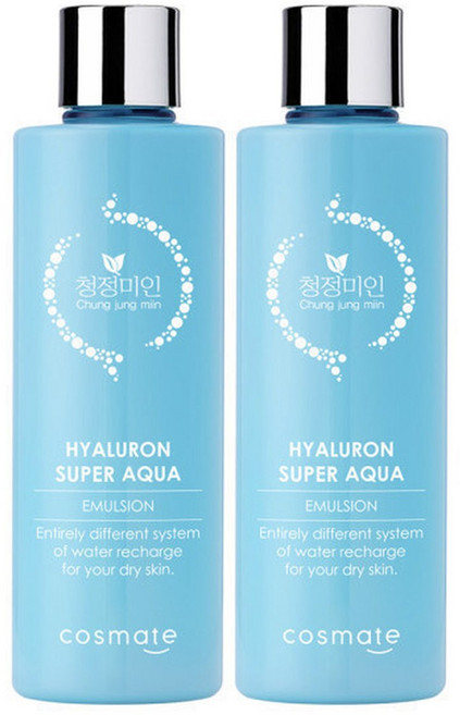 청정미인 히아루론 약산성 에멀전 300ml 2개 / 여성 로션 대용량 수분 보습 주름 미백