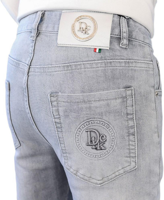 Burkes 봄 여름 얇은 데님 팬츠 GYKZ007