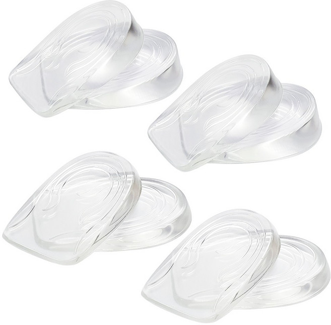 투명 실리콘 키높이 반깔창 충격흡수 뒷굽 1cm 2개 2cm 2개