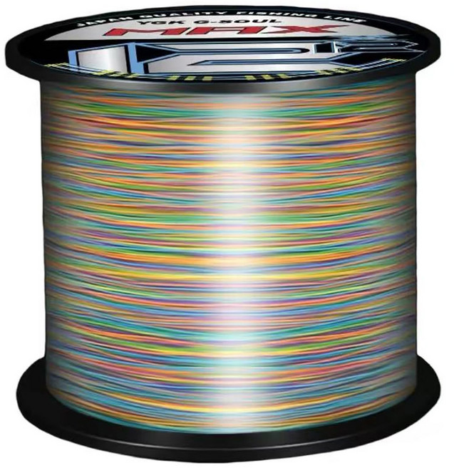 YGKX PE 일본 원사 8합사 12합사 오색선 다섯 가지 색상 합사 낚싯줄 원작바다낚싯줄, 1개, 8합사500m