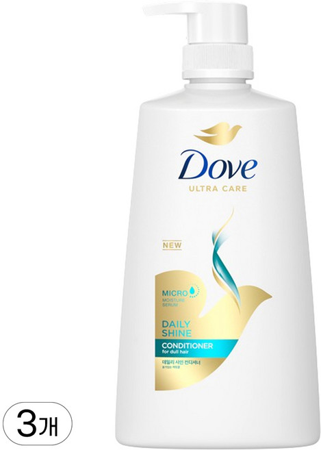 도브 데일리샤인 컨디셔너, 660ml, 3개