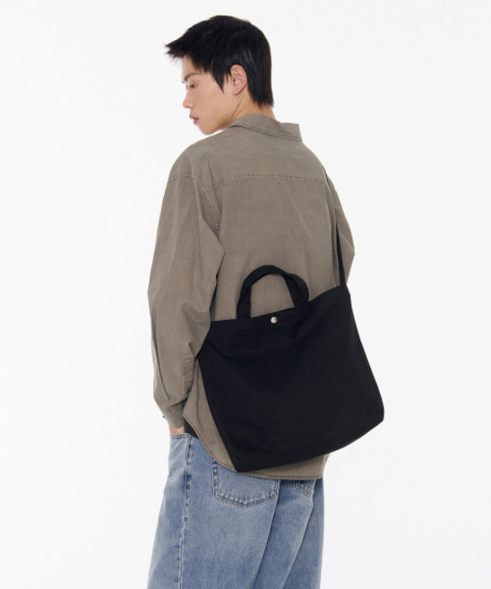 무신사 스탠다드 토트백 가방 크로스백 캔버스 투웨이 토트 백 [블랙]