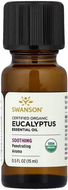 Swanson 유기농 인증 유칼립투스 에센셜 오일 15ml(0.5fl oz) Swanson (스완슨), 1개, 15ml - 쿠팡