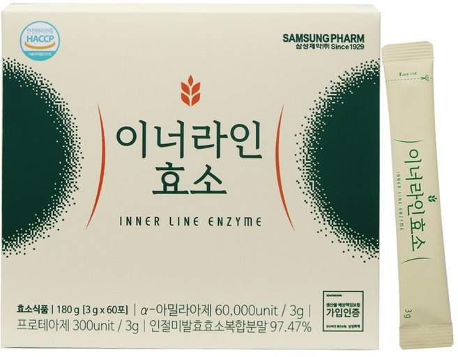 [삼성제약] 이너라인효소, 3g, 60개