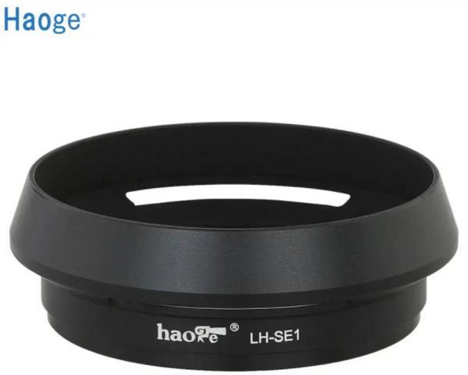 Haoge LH-SE1 라운드 금속 총검 렌즈 후드 쉐이드 소니 호환 사이버 샷 DSC RX1 용 대체, Haoge LH-SE1 금속 렌즈 후드 소니 Sony, 1개