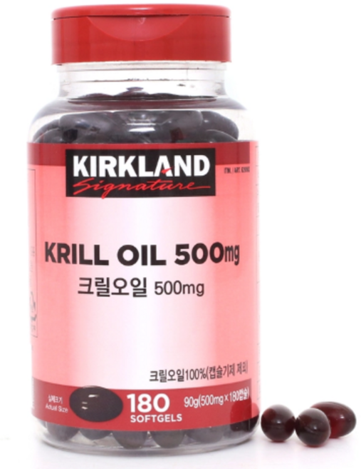 크릴오일 500mg, 180정, 1개