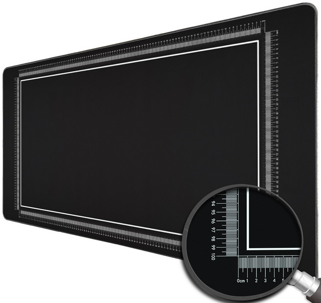 초대형 키보드 마우스 장패드 그레이 회색 오버워치 롤 마우스패드, 사이즈4:120*60블랙 눈금자, 1개