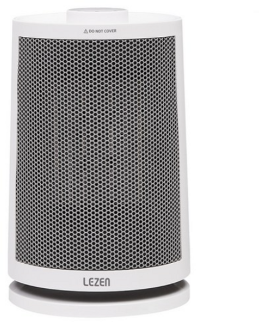 르젠 가정용 사무실 탁상용 미니 PTC 전기히터, LZH-P10D, WHITE