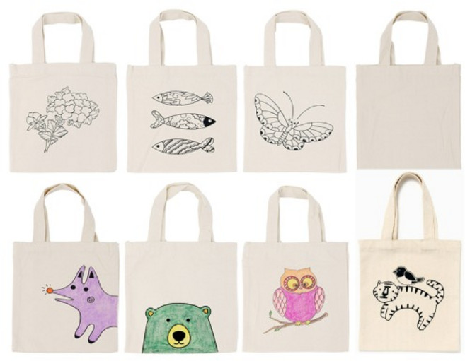 DIY 미니 에코백 만들기 캔버스 천 소품 간식 가방 미술 색칠 행사 선물 학교 돌봄 방과후, 미니에코백(무지)