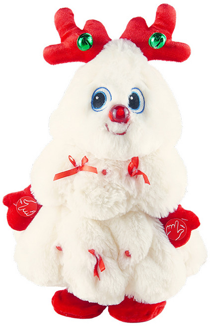 토이토 2세대 크리스마스 춤추는 트리 인형 찐트리 움직이는 댄싱트리, 40cm, 04_화이트 루돌프 찐트리, 1개