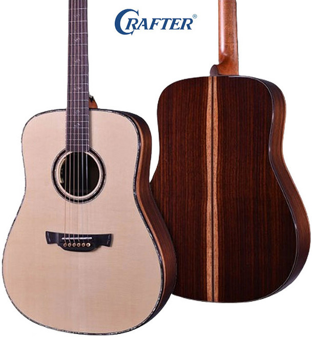 크래프터 MIND T-2500e ALK DL 아카시안코아 올솔리드 통기타 OM바디, LR Baggs ANTHEM, 1개