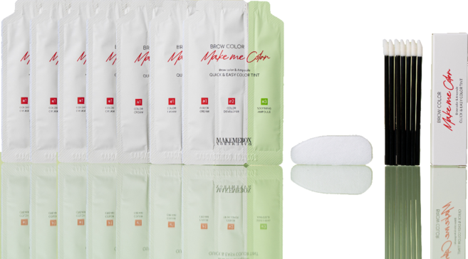 저자극 맥미박스 맥미컬러 셀프염색 미니팩 7회분, 밝은 브라운, 7개