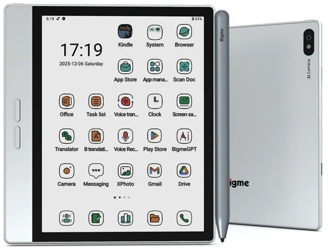 빅미 B7 이리더 7인치 E-잉크 종이같은 화면 4+64GB 안드로이드 14 구글 플레이 지원 눈에 편한 이북 4G 통, 01 전자책 리더+케이스 세트, 01 China Mainland, 01 silver-4GB and 64GB