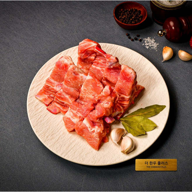 더한우플러스 무항생제 한돈 돼지 등뼈 감자탕용 3kg, 1개