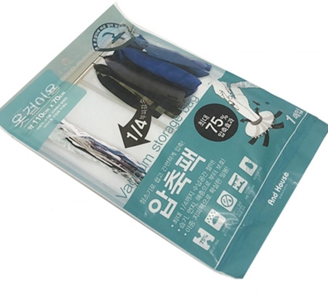 110x70cm 옷걸이형 의류 압축팩 위생 국산 진공 압축팩 추천 가정용 휴대용, 본상품선택, 1개