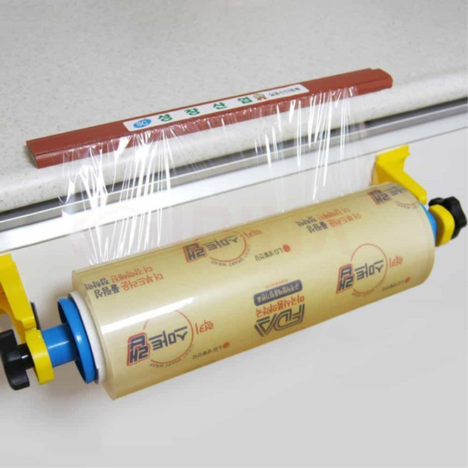 배달 업소용랩거치대 ㄷ자형 35-40cm 랩절단기 랩포장기 부착랩커팅기 포장용