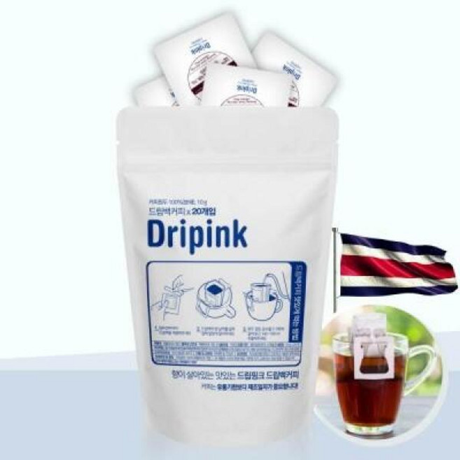 드립핑크 코스타리카 드립백커피, 10g, 20개입, 1개