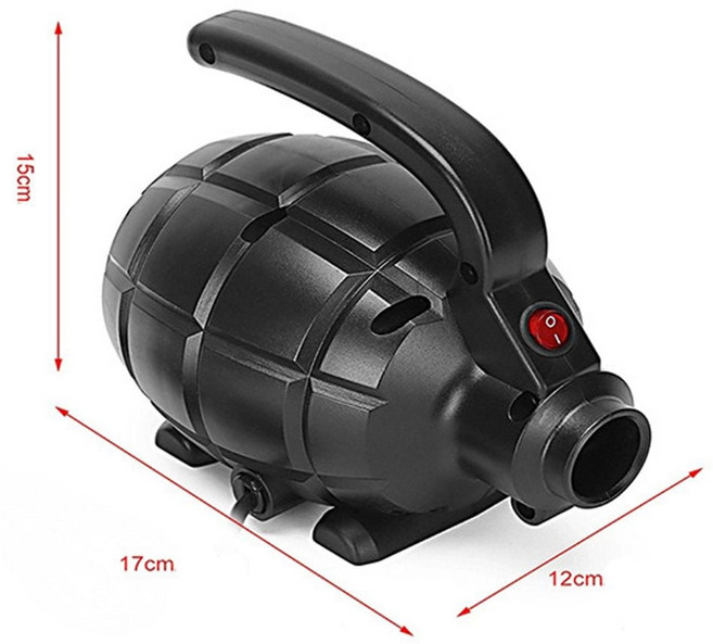 수류탄 에어펌프 전동 휴대용 전동 펌프 캠핑전동펌프 전동펌프 캠핑에어펌프, 블랙