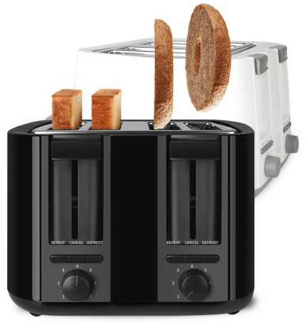 컴스 4구 와이드 슬롯 토스터기, 4구 토스터기 화이트