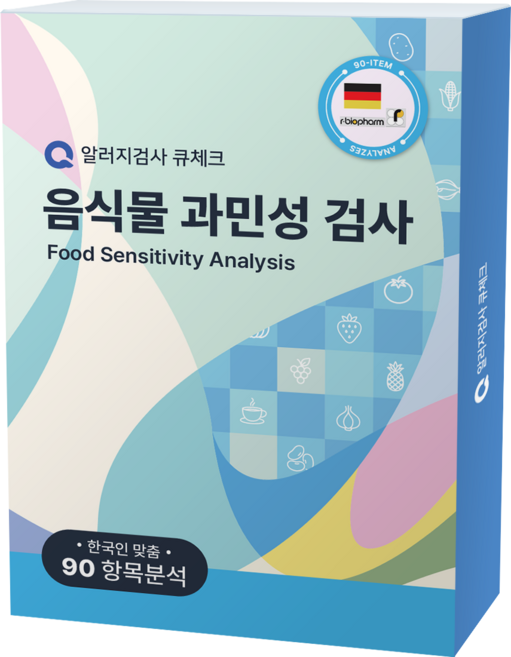 3인용 큐체크 지연성 알러지검사 음식물 과민증 검사 IgG 음식물 과민성검사 키트, 3개, 1세트