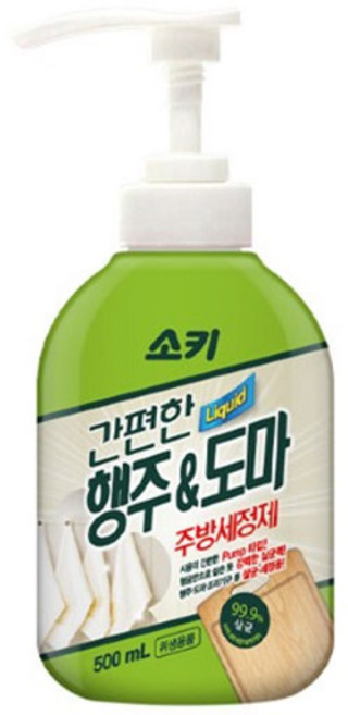 소키 간편한 행주 앤 도마 주방세정제, 500ml, 3개