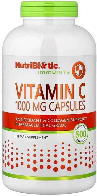 뉴트리바이오틱 비타민C 1000mg 캡슐 500정, 1개 - 쿠팡