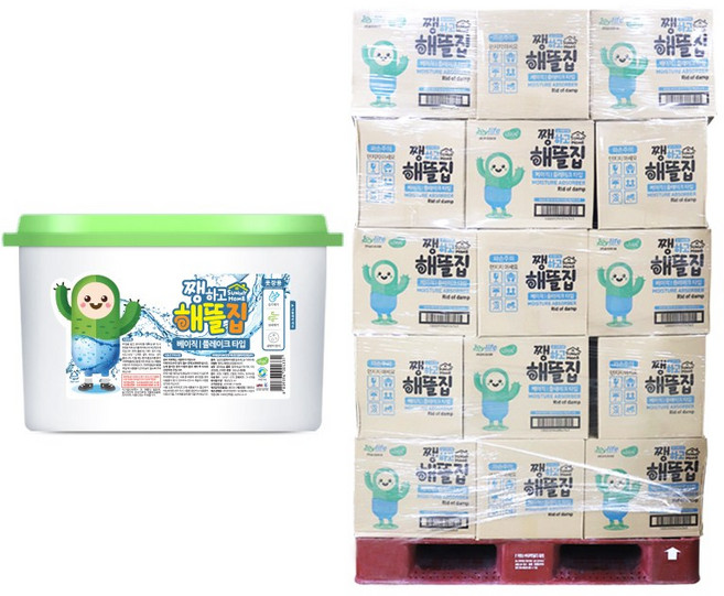 쨍하고해뜰집 제습제 24개 X 45박스 베이직 옷장용 습기제거제, 단품