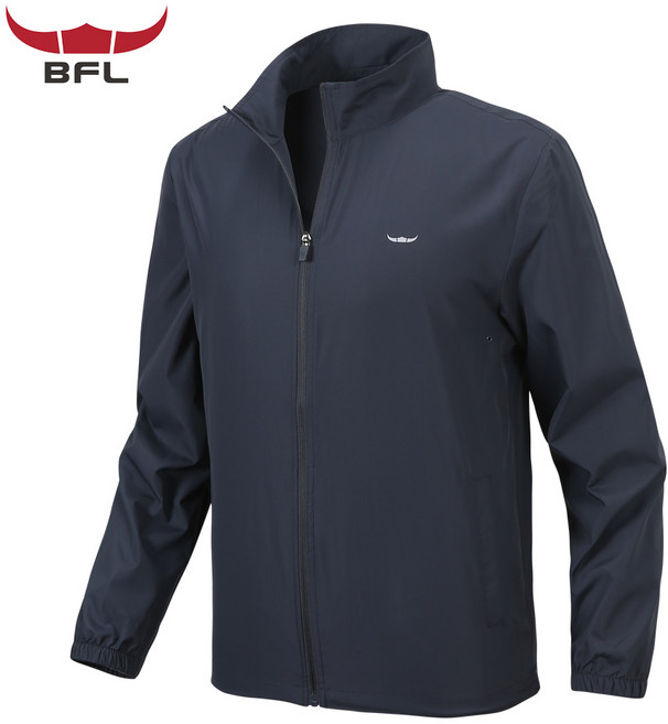 버팔로 봄 가을 남자 솔리드 바람막이점퍼 집업 아웃도어 간절기 점퍼 자켓 방수방풍