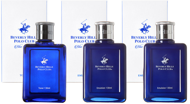 비버리힐스폴로클럽 블루옴므 단품 로션2개 + 스킨1개 3개입 단상자, 130ml