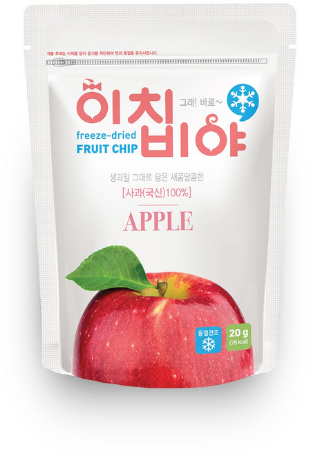 이치비야 동결건조 과일칩 사과, 20g, 1개