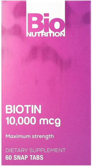 새해 첫좋은선물 Bio Nutrition 비오틴 맥시멈 스트렝스 10000mcg Snap 정제 60정 제대로 할인합니다, BioNutrition비오틴맥시멈스트렝스10000mcg, 1개 - 쿠팡