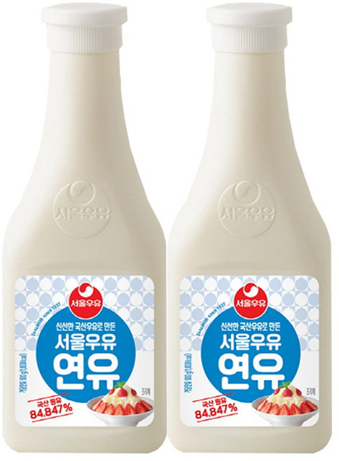 서울우유 연유 (튜브형), 500g, 2개