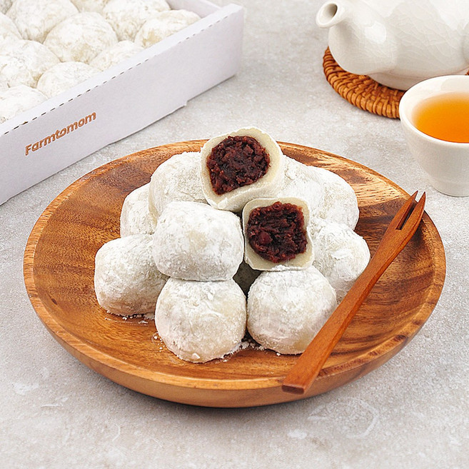 [푸르젠] 찹쌀떡 모찌떡 식사대용 답례떡 찹쌀떡맛집 합격기원, 1개, 1.4kg