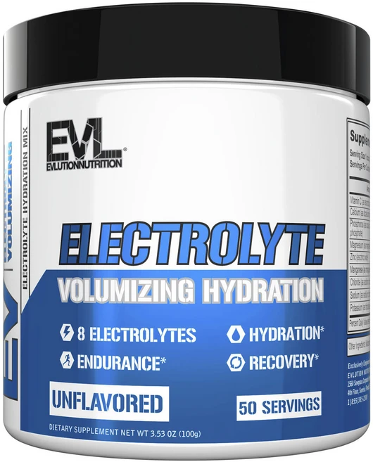 EVLUTIONNUTRITION 일렉트로라이트 볼류마이징 하이드레이션 언플레이버드, 100g, 1개 - 쿠팡