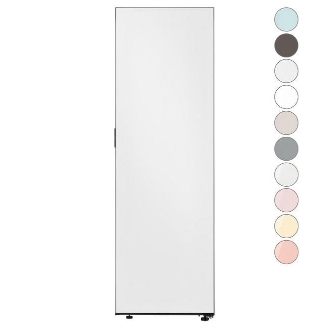 삼성전자 비스포크 키친핏 1도어 좌열림 347L 냉동고 방문설치, 코타화이트, RZ34C7905AP